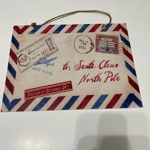 Santa Cover Metal Sign